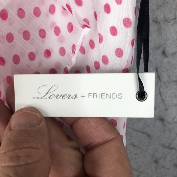 Lovers Friends Skirt Womens Small Pink White Suffolk Coquette Feminine NEW - Picture 6 of 16